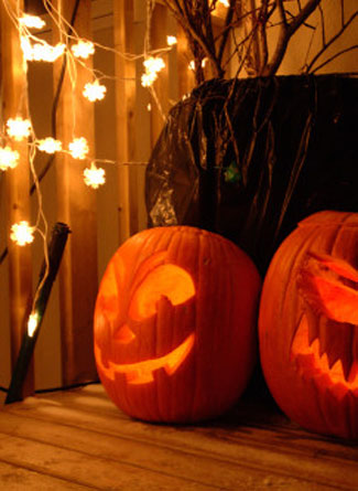 Halloween lights and lanterns