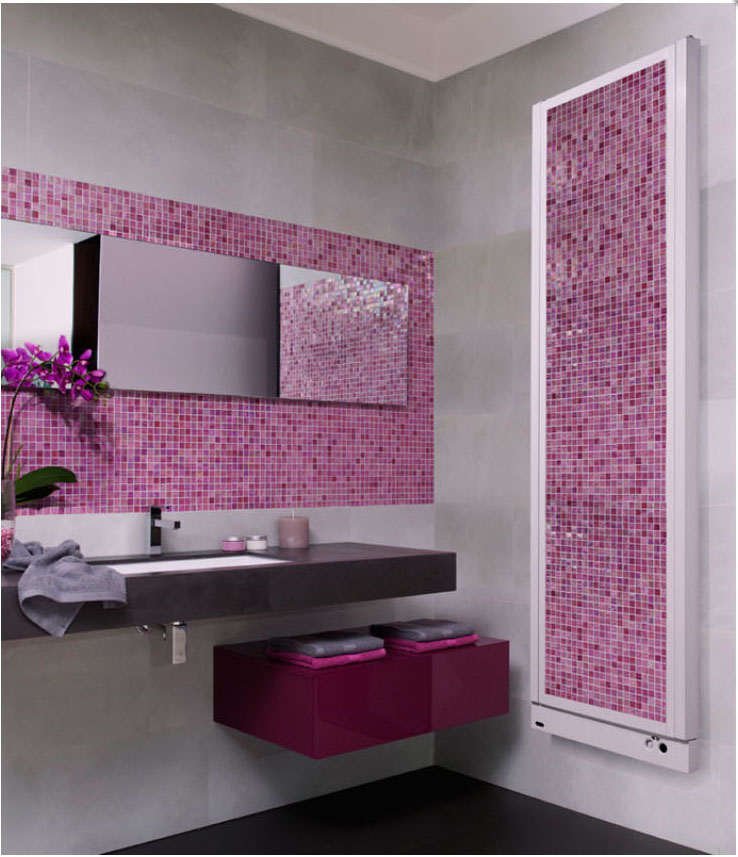 DeLonghi decorative radiator DECO Pink Mosaic Tile
