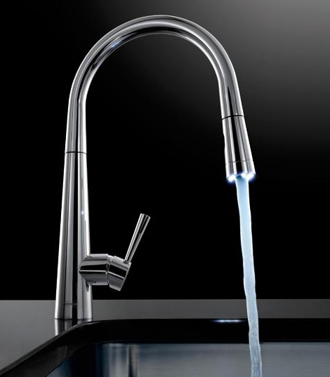 FRANKE rolux pull out faucet with LED light