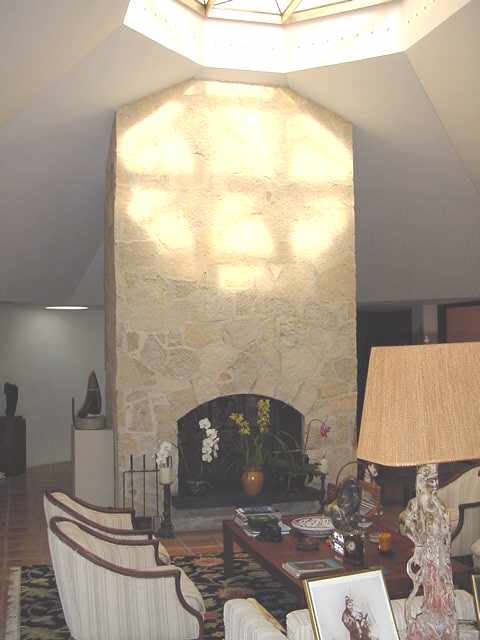 Original Stone Fireplace