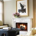 charles de lisle - fabulous white marble fireplace mantel