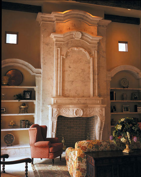 grand living room carved marble mantel fireplace with the mirror panel