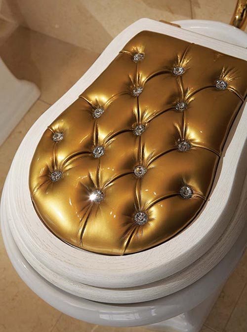 Luxury Gold Toilet Seat by Lineatre
