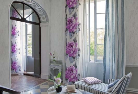 Spring-Interior-Design-Ideas Flower Draperies
